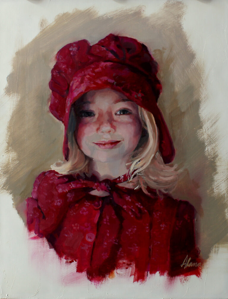 Portrait of a young girl by artist Alana M Knuff