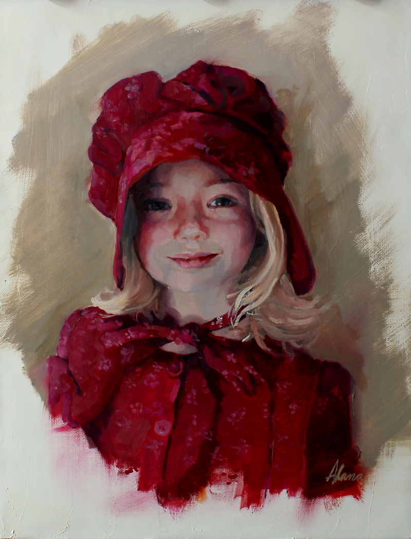 Portrait of a young girl by artist Alana M Knuff